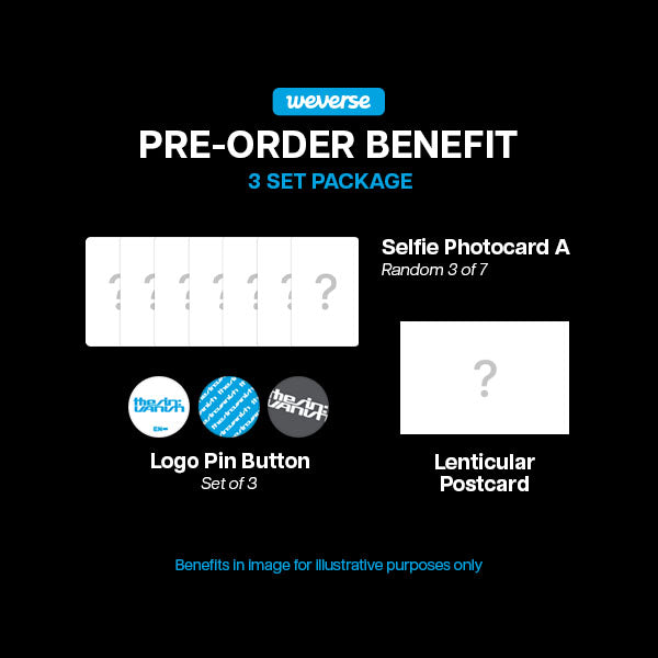 ENHYPEN THE SIN VANISH 7th Mini Album - Apple Music Set POBs