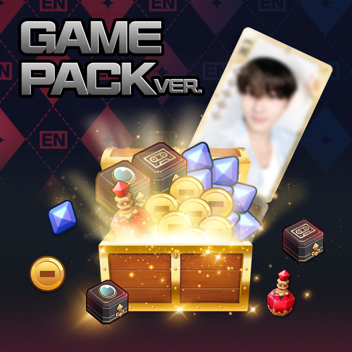 ENHYPEN World Coupon Card Collection SUMMER VACATION GAME PACK Ver - Main Image