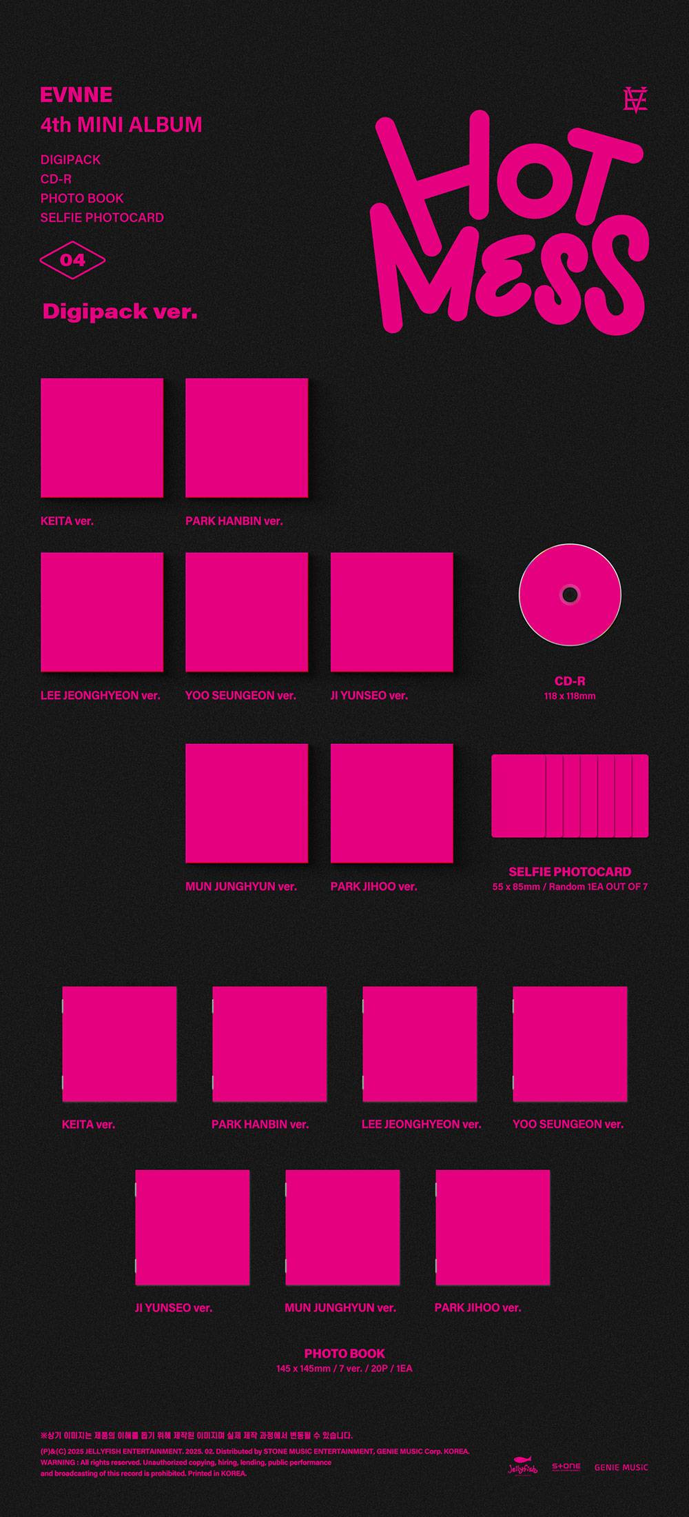 EVNNE - HOT MESS [4th Mini Album - Digipack Ver.] - K PLACE