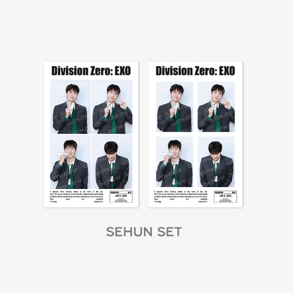EXO 4Cut Photo Set 2026 SM ARTIST Seasons Greetings Official MD SEHUN Ver - main image