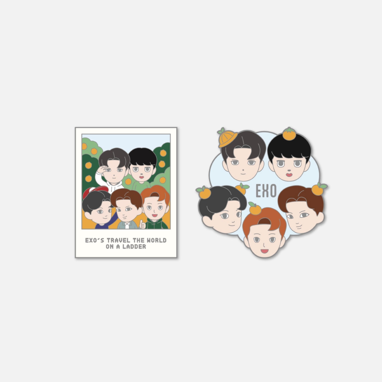 EXO Badge 2026 EXOs Travel The World On A Ladder Official MD - Main Image