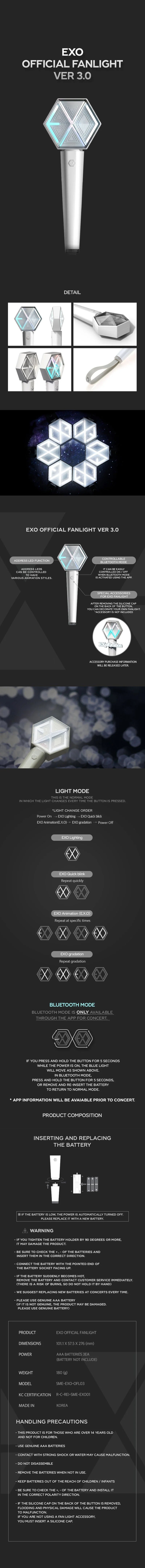 EXO - Official Light Stick [Ver. 3]