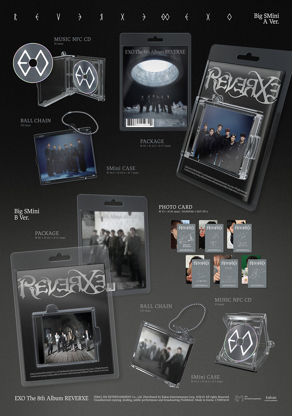 EXO アルバムREVERXE 2種セット新品未開封 엑소 | EXO THE 8TH ALBUM [ REVERXE ] COMPACT VER. - Music Plaza
