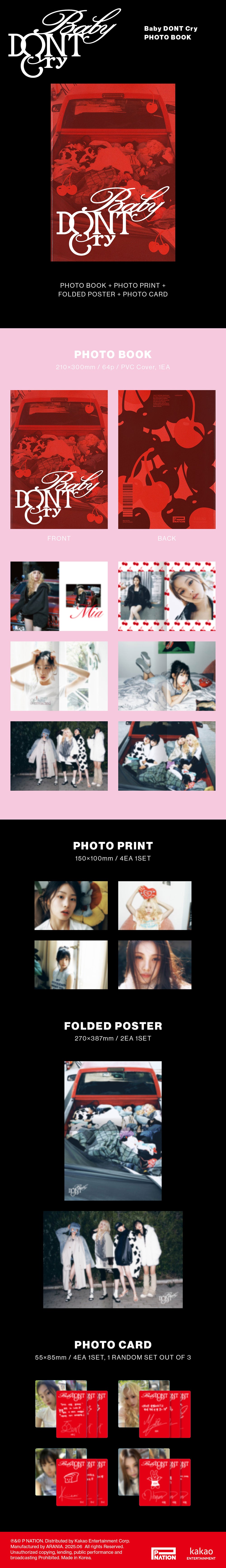 Baby DONT Cry - F Girl [1st Single Album - Photobook Ver.]