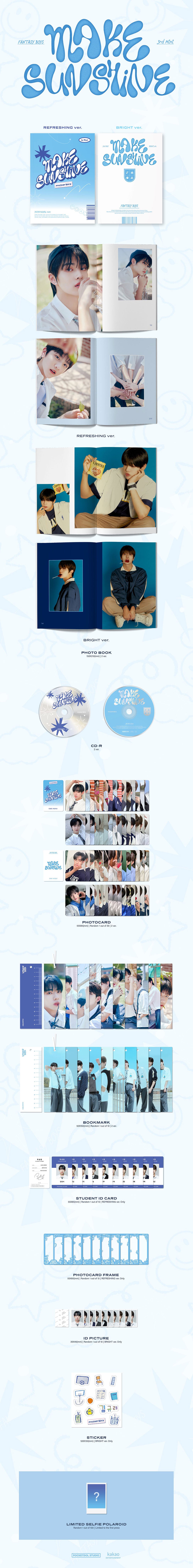 FANTASY BOYS - MAKE SUNSHINE [3rd Mini Album]