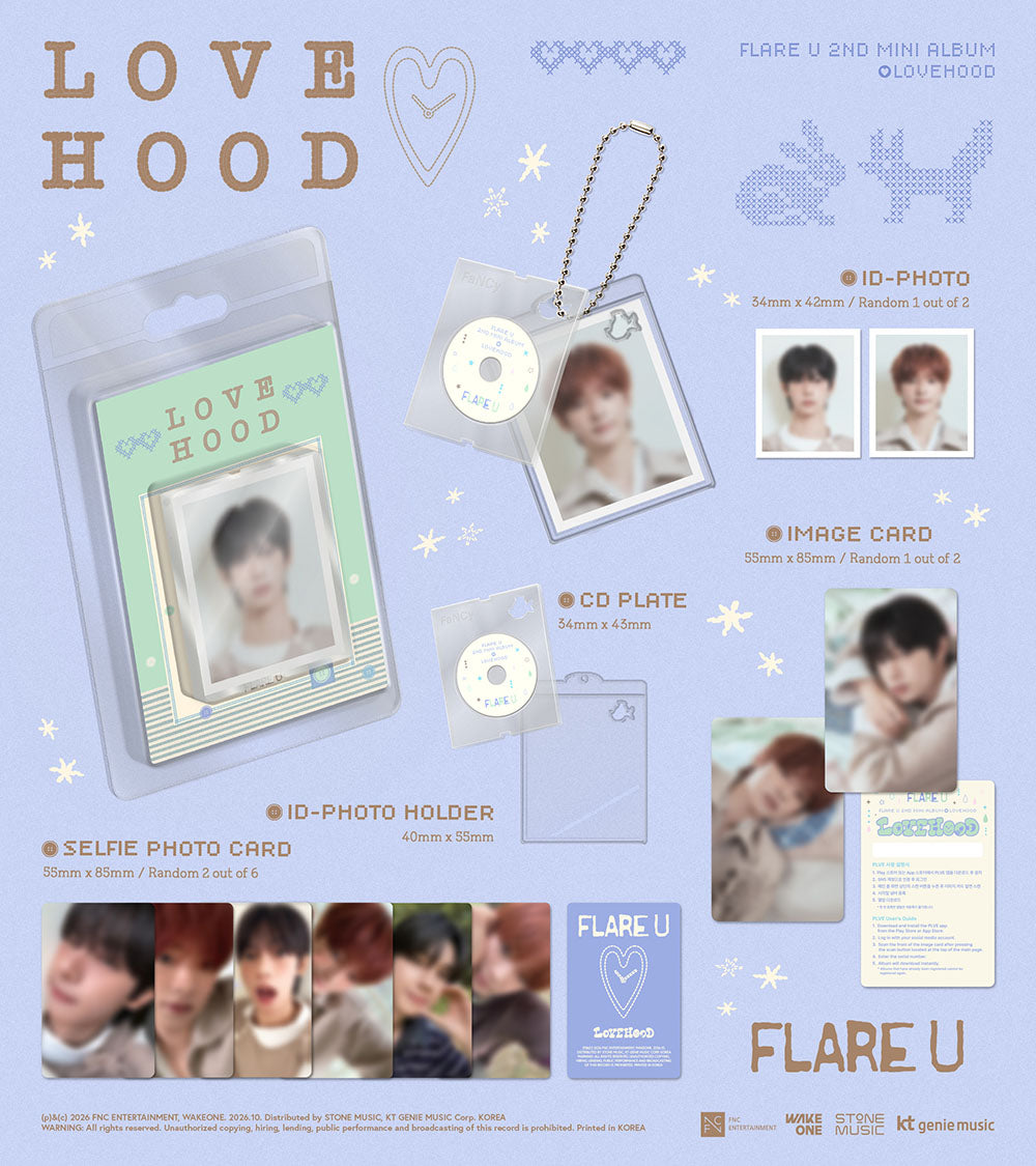 [PRE-ORDER] FLARE U - LOVEHOOD [2nd Mini Album - FaNCy Ver.] gallery image 1