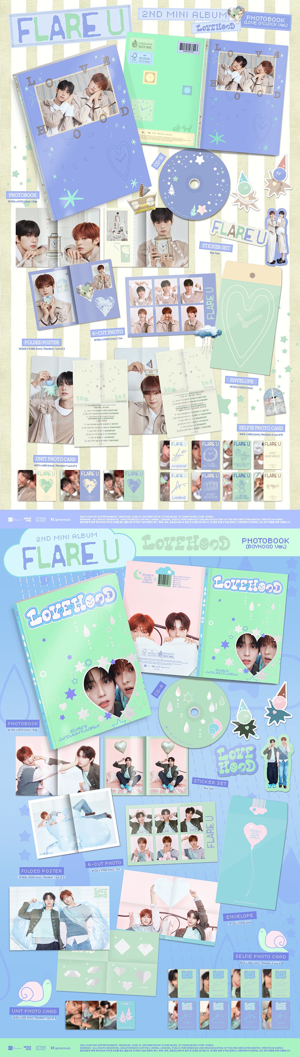 [PRE-ORDER] FLARE U - LOVEHOOD [2nd Mini Album - Photobook Ver.] gallery image 1
