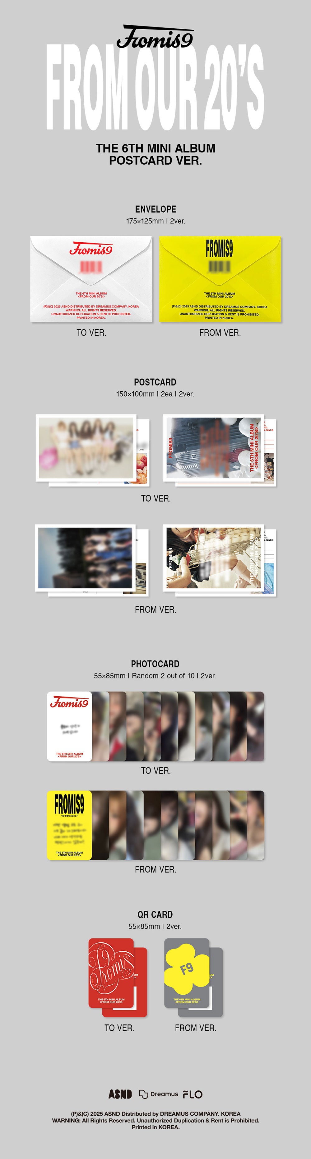 fromis_9 - From Our 20’s [6th Mini Album - Postcard Ver.]