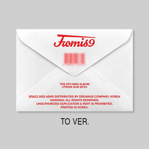 fromis9 From Our 20s 6th Mini Album  Postcard Ver - TO Version