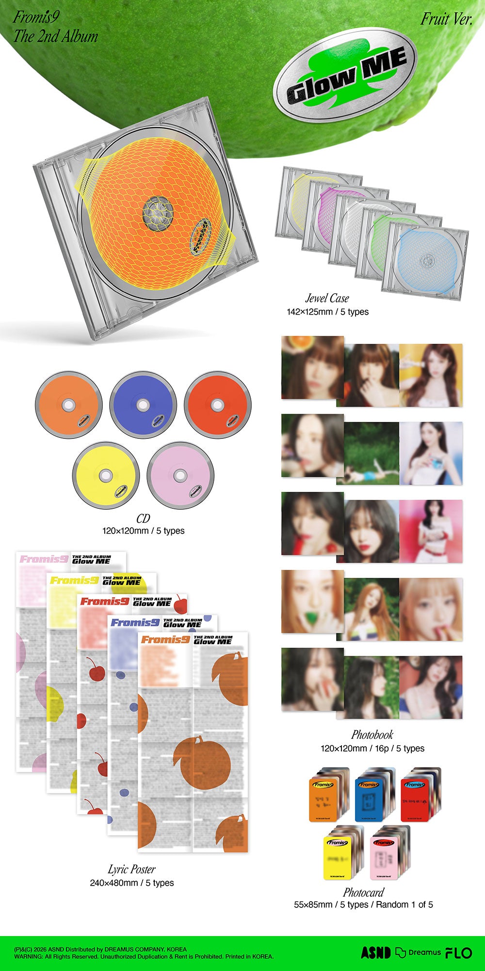 fromis_9 - Glow ME [2nd Album - Fruit Ver.] gallery image 1