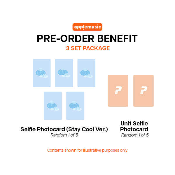 fromis 9 Glow ME 2nd Album Vitamin Ver - Apple Music POBs Set