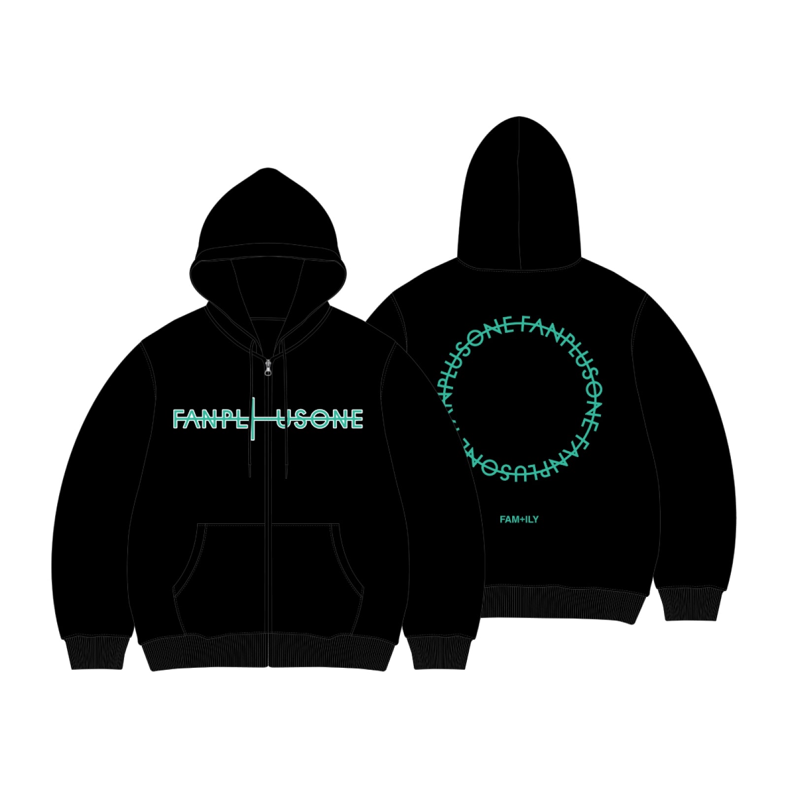 G-DRAGON Hoodie Zip-Up 2026 FAM MEETING FAMILY FAMILY FAM I LOVE YOU Official MD - Main Image