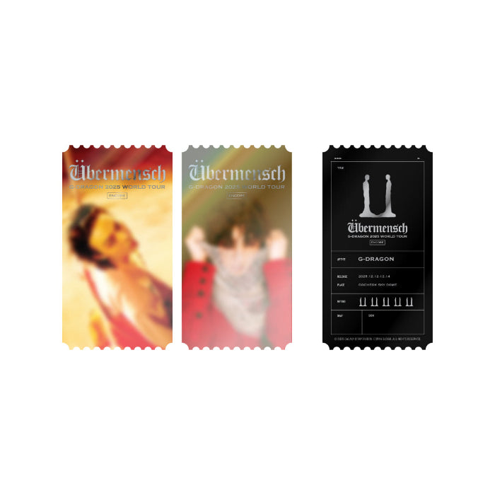 G-DRAGON Photo Ticket GOCHEOK Ver G-DRAGON 2025 WORLD TOUR IN SEOUL ENCORE Official MD - main image