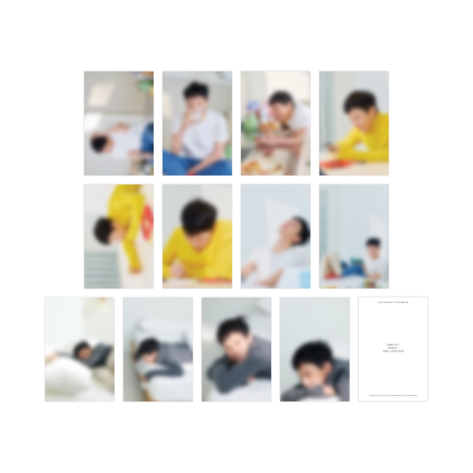 G-DRAGON Postcard Set 2026 FAM MEETING FAMILY FAMILY FAM I LOVE YOU Official MD - Main Image