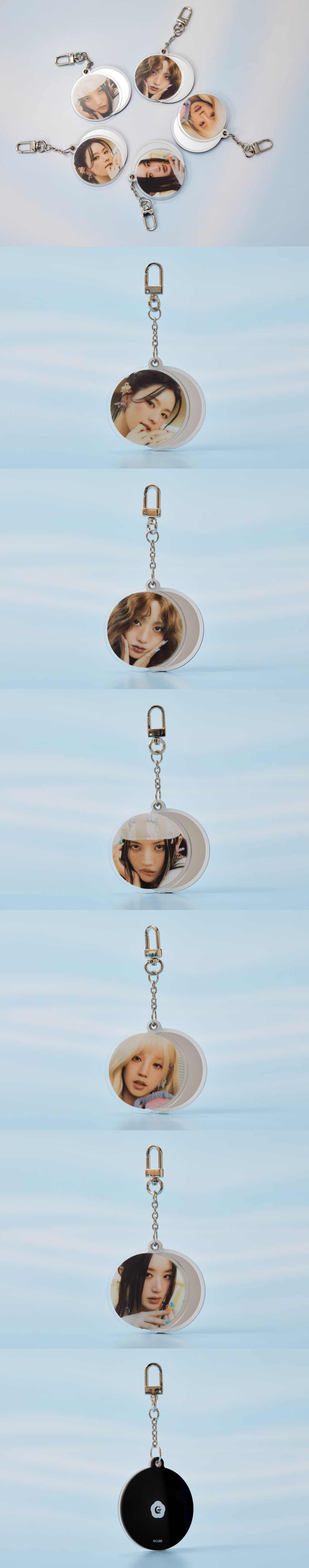 (G)I-DLE - Acrylic Mirror Keyring [KLAXON POP-UP Official MD]