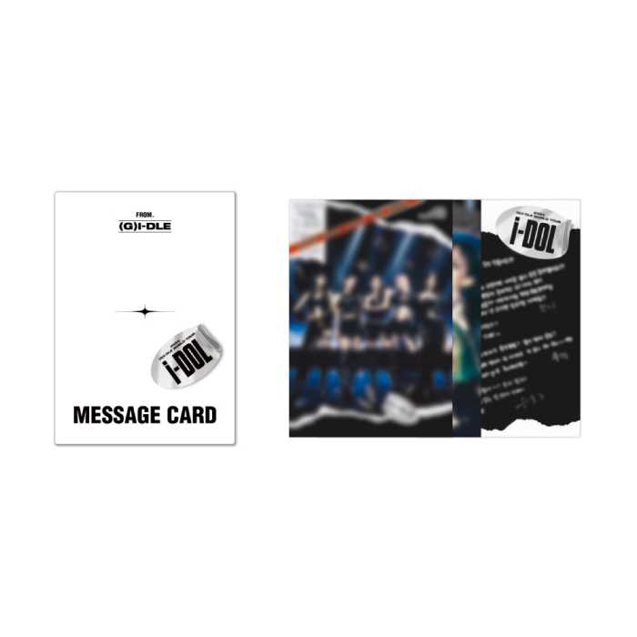 G-IDLE Message Card 2024 World Tour iDOL Official MD - main image