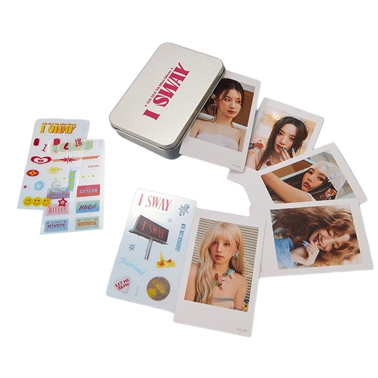 G)I-DLE - Tin Case Polaroid Set [KLAXON POP-UP Official MD