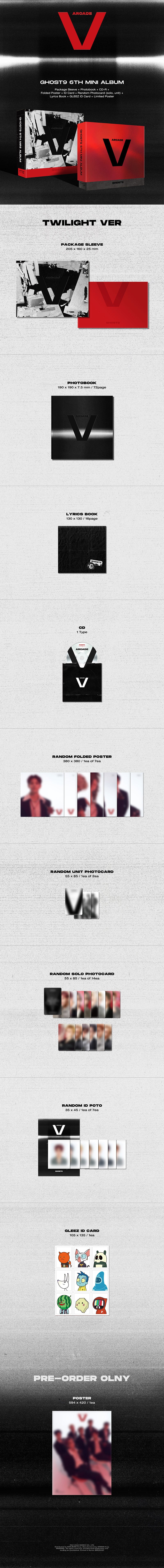 GHOST9 - Arcade : V [6th Mini Album] - K PLACE