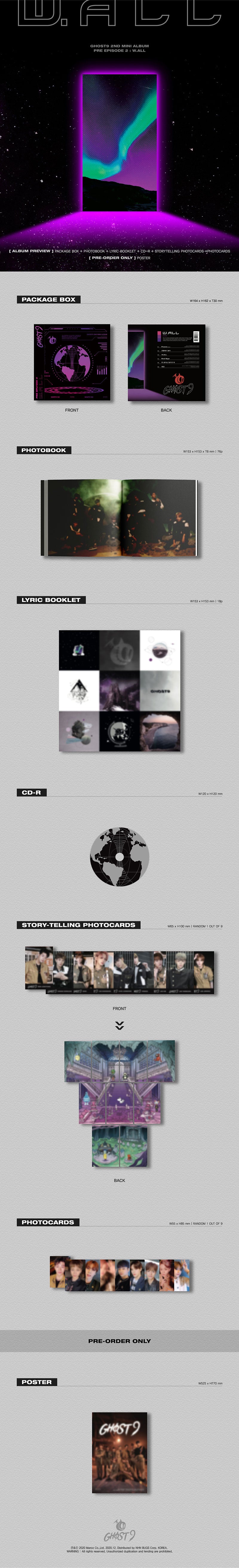 GHOST9 - PRE EPISODE 2 : W.ALL [2nd Mini Album]