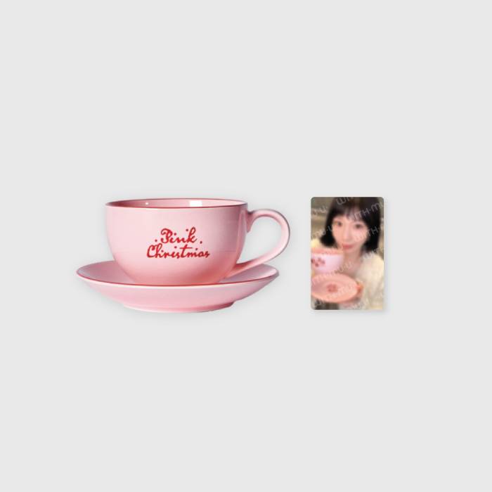 Girls Generation Cup and Saucer Set 2024 Pink Christmas - main image