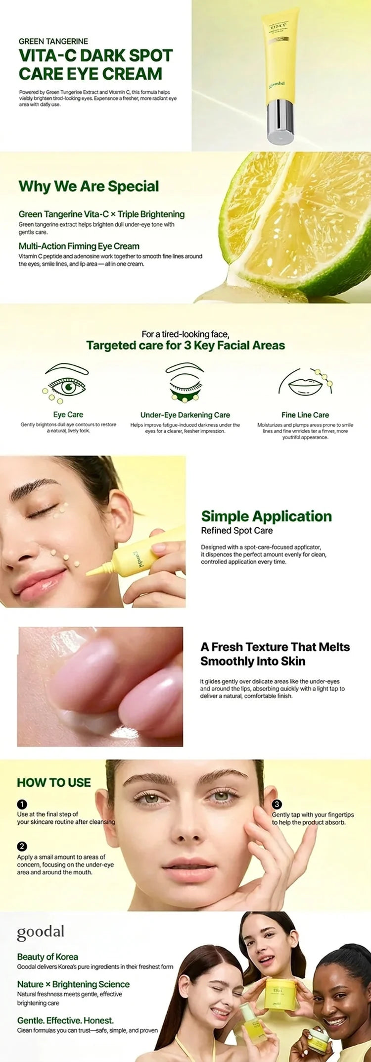 Goodal - Green Tangerine Vita C Dark Spot Care Eye Cream gallery image 1