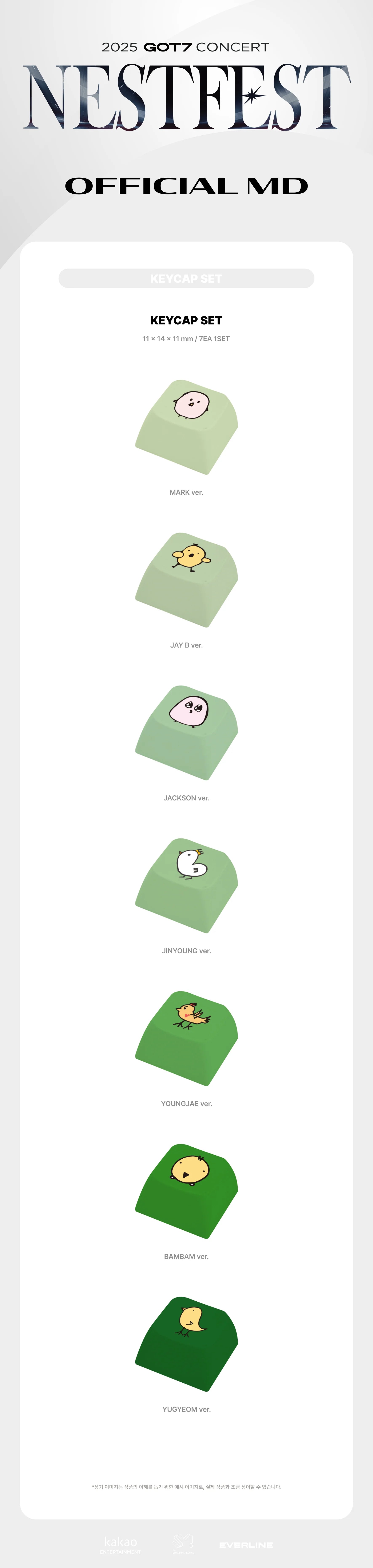 GOT7 - Keycap Set [2025 Concert 'NESTFEST' Official MD] - K PLACE