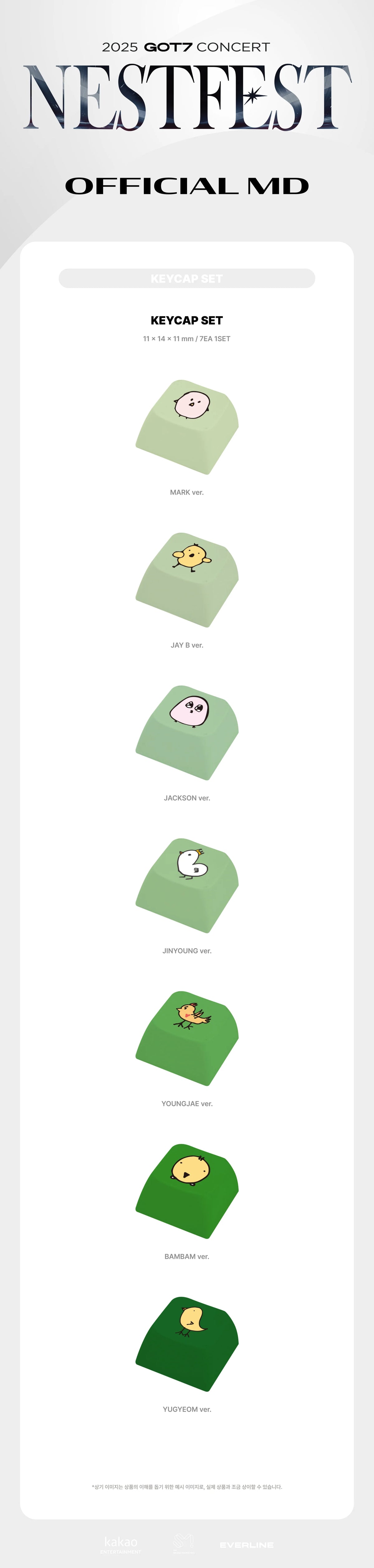 GOT7 - Keycap Set [2025 Concert 'NESTFEST' Official MD] - K PLACE