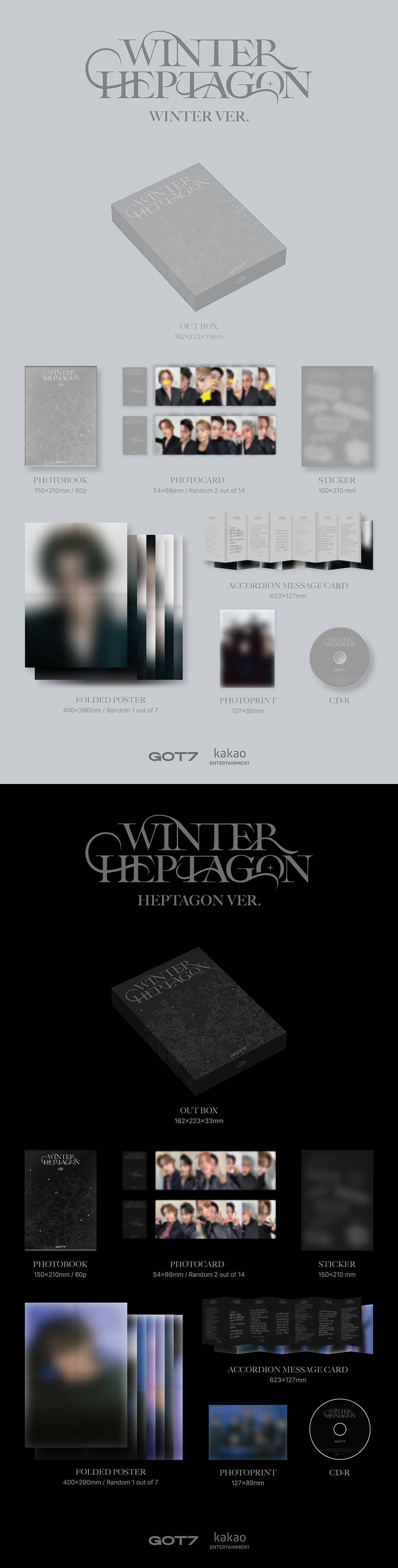 [PRE-ORDER] GOT7 - WINTER HEPTAGON [Mini Album]