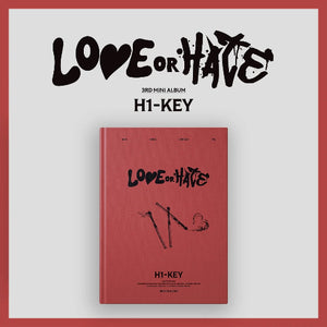 H1-KEY - LOVE or HATE [3rd Mini Album] - K PLACE