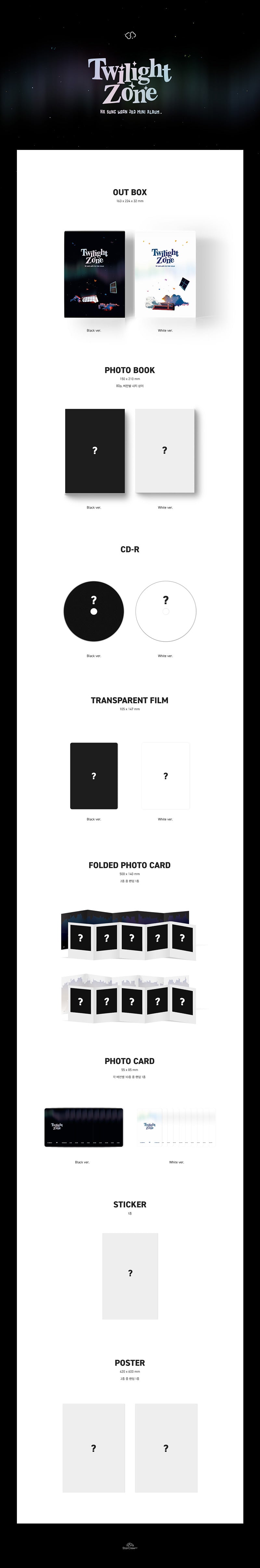 HA SUNG WOON - Twilight Zone [3rd Mini Album]