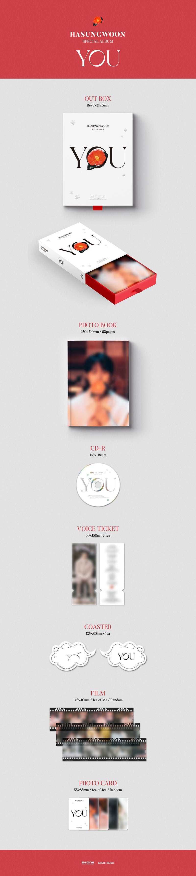 HA SUNG WOON - YOU [1st Special Album]