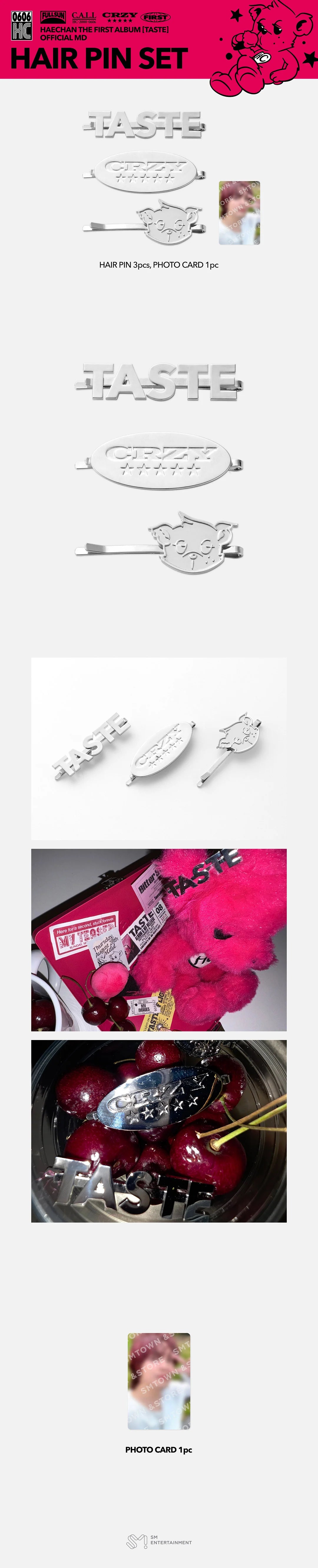 HAECHAN - Hair Pin Set [The 1st Album 'TASTE' Official MD]