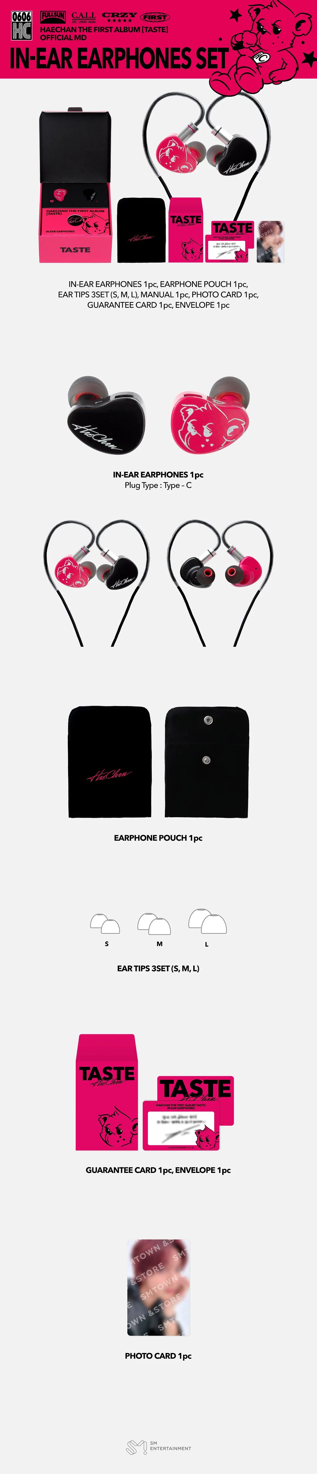 HAECHAN - In-Ear Earphones Set [The 1st Album 'TASTE' Official MD HAECHAN - In-Ear Earphones Set [The 1st Album 'TASTE' Official MD