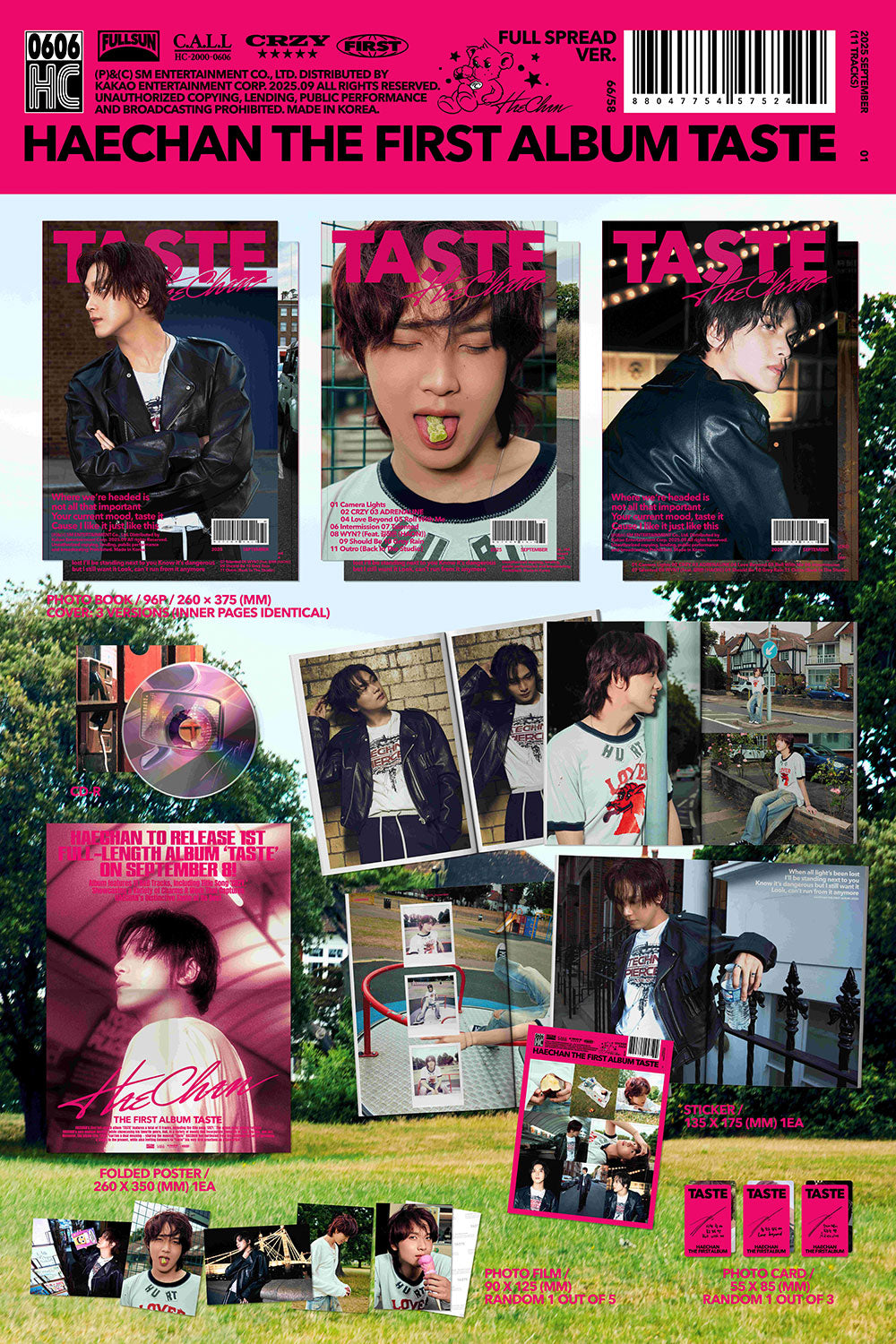 [PRE-ORDER] HAECHAN - TASTE [1st Album - Full Spread Ver.]