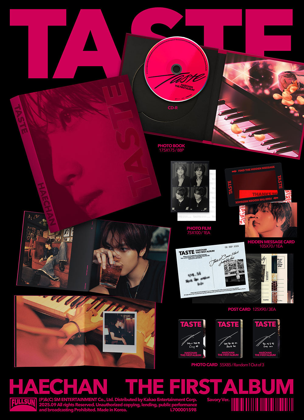 [PRE-ORDER] HAECHAN - TASTE [1st Album - Savory Ver.]