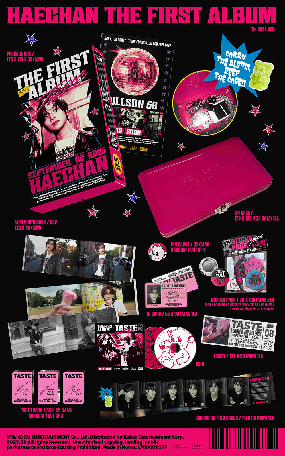 HAECHAN - TASTE [1st Album - Tin Case Ver.]