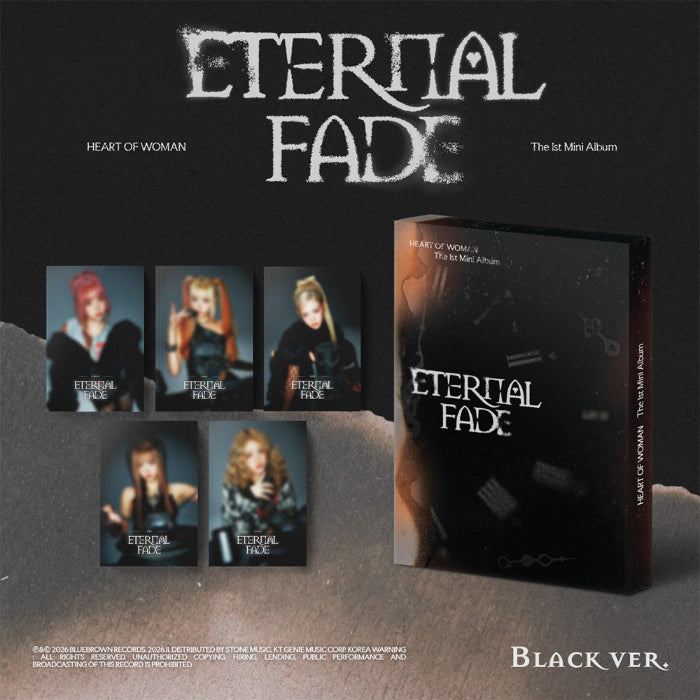 HEART OF WOMAN ETERNAL FADE 1st Mini Album BLACK Ver - main image