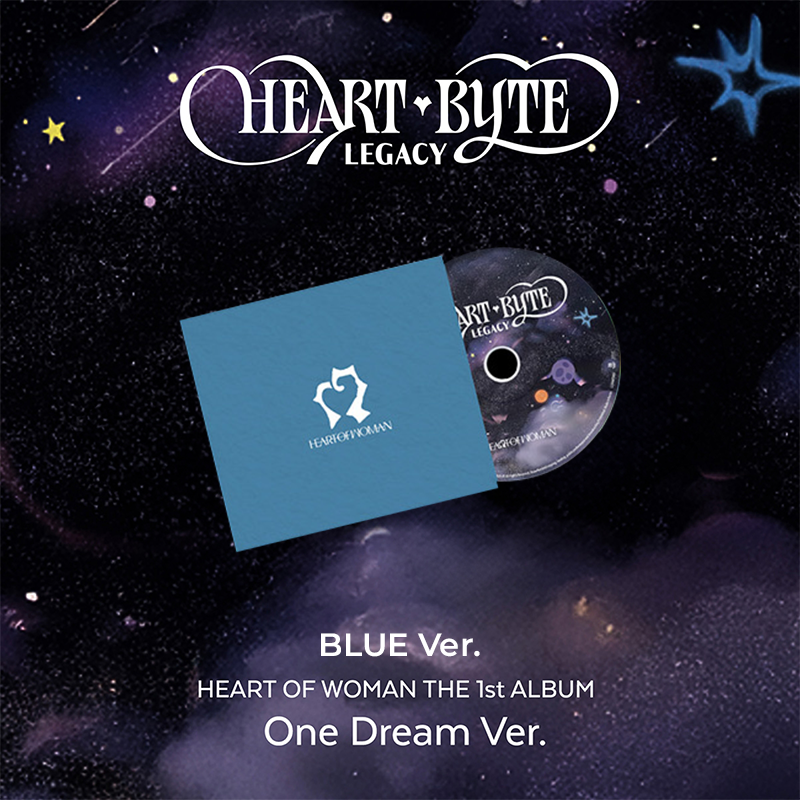 HEART OF WOMAN Heart Byte LEGACY 1st Album One Dream Ver - BLUE Ver - main image