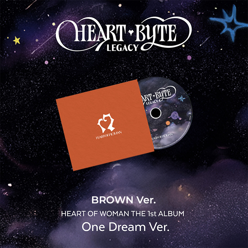 HEART OF WOMAN Heart Byte LEGACY 1st Album One Dream Ver - BROWN Ver - main image