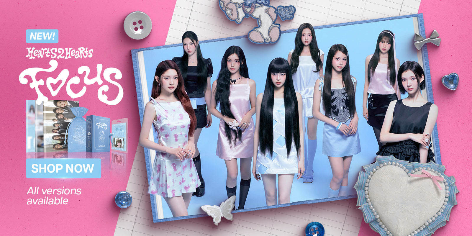 Hearts2Hearts FOCUS Album - Banner