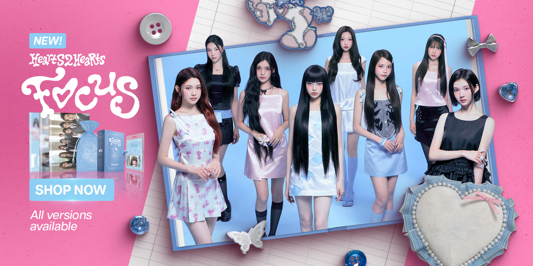 Hearts2Hearts FOCUS Album - Banner