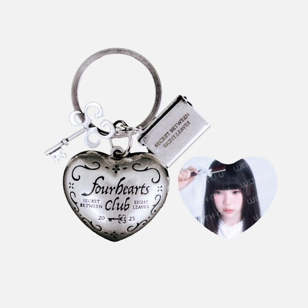 Hearts2Hearts Heart Pendant Keyring Set Four Hearts Club Official MD - main image