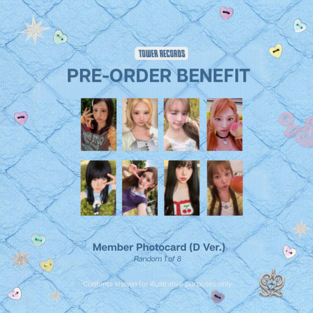 Hearts2Hearts - ICONIC HEART - 1st JP Single Album - Limited Edition C - TOWER RECORDS POBs
