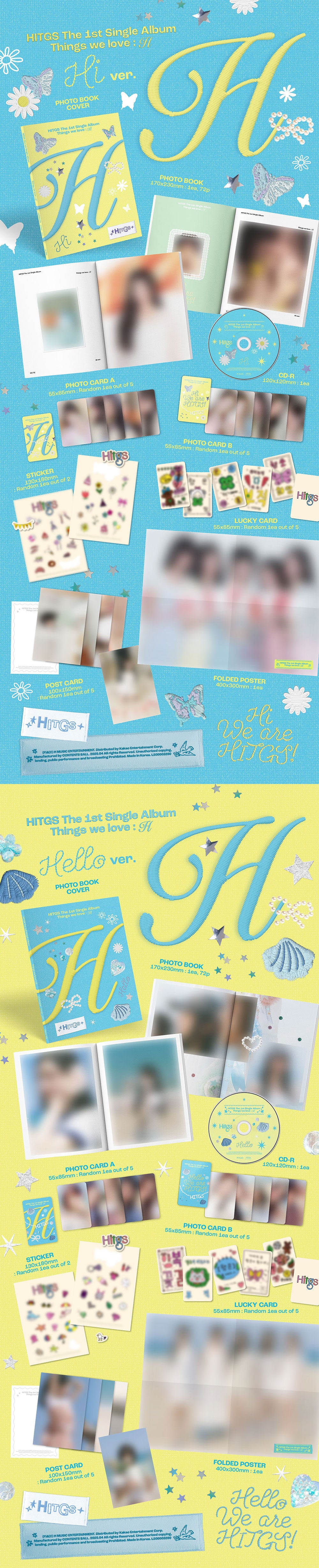 HITGS - Things we love : H [1st Single Album] - K PLACE