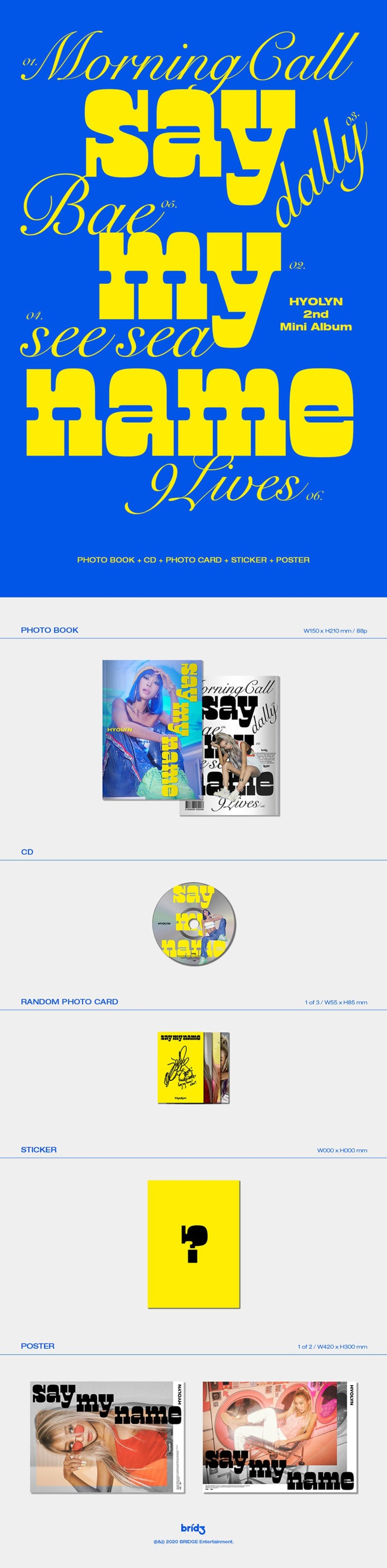 HYOLYN - SAY MY NAME [2nd Mini Album]