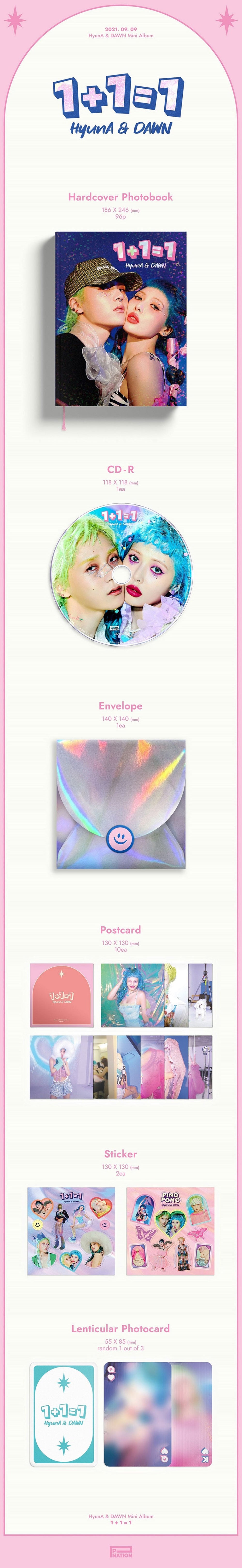 HyunA & DAWN - 1+1=1 [1st Mini Album]