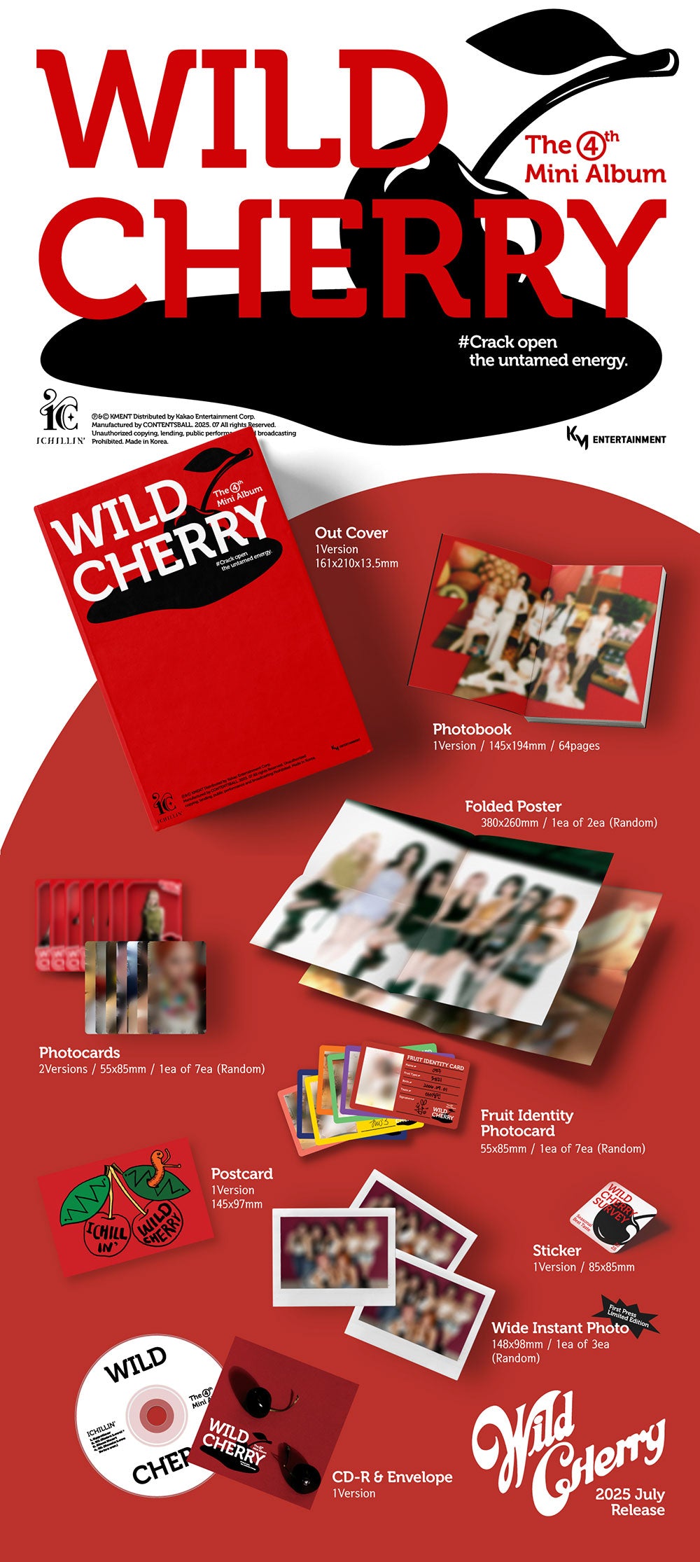 ICHILLIN' - WILD CHERRY [4th Mini Album]