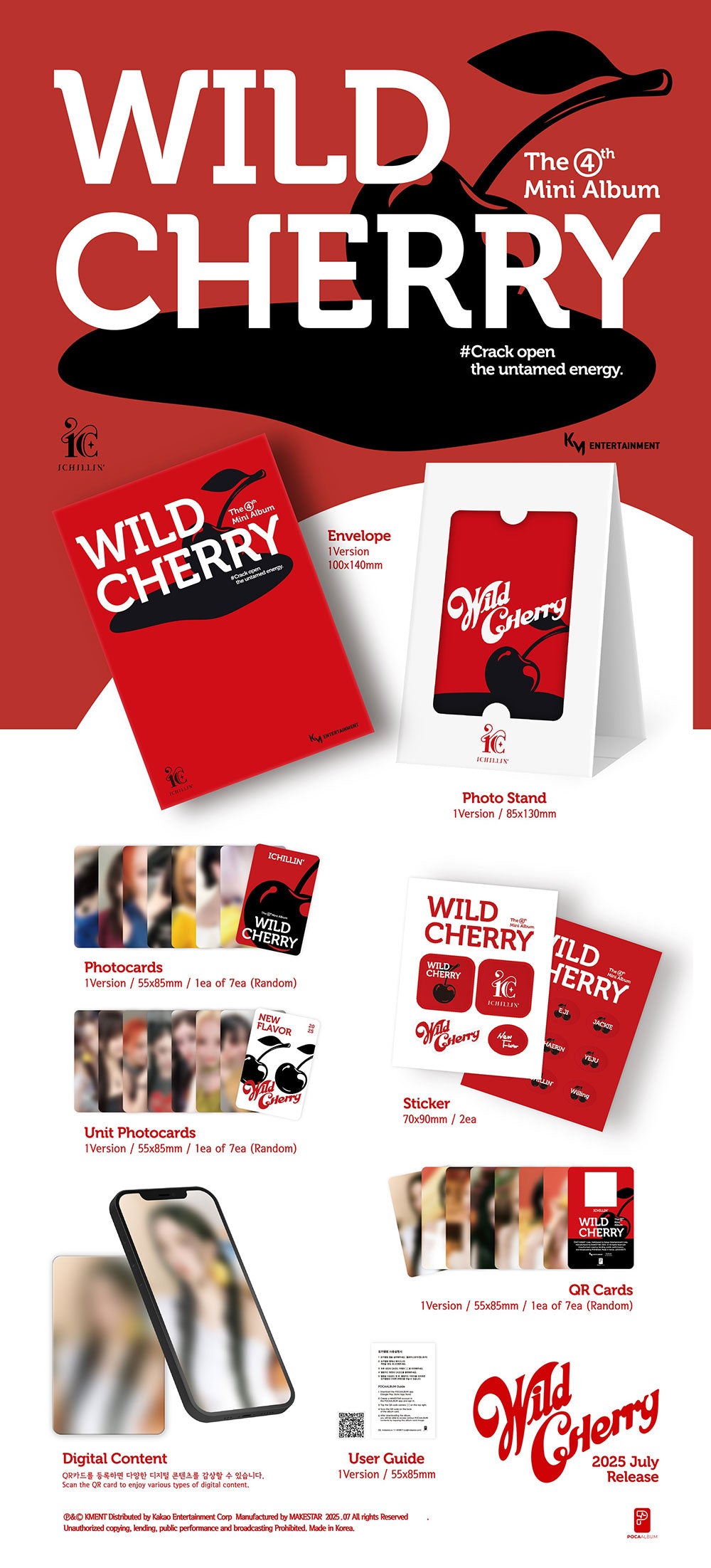 ICHILLIN' - WILD CHERRY [4th Mini Album - POCA Ver.]