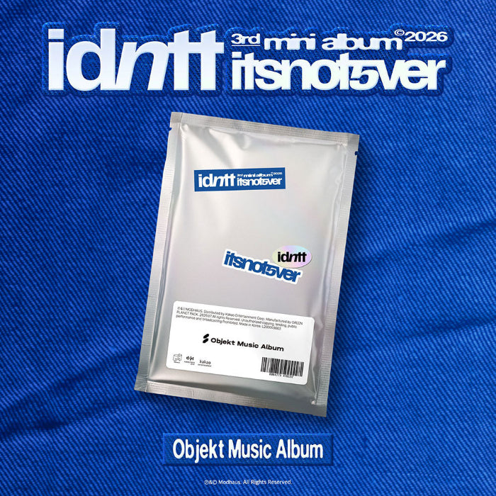 idntt itsnot5ver itsnotover 3rd Mini Album Objekt Music Album Ver - Main Image