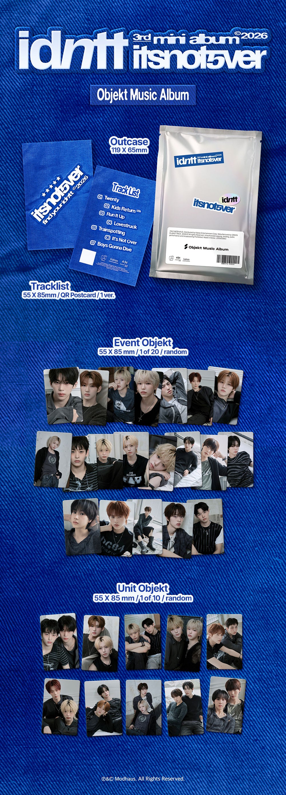idntt itsnot5ver - itsnotover [3rd Mini Album - Objekt Music Album Ver.] gallery image 1